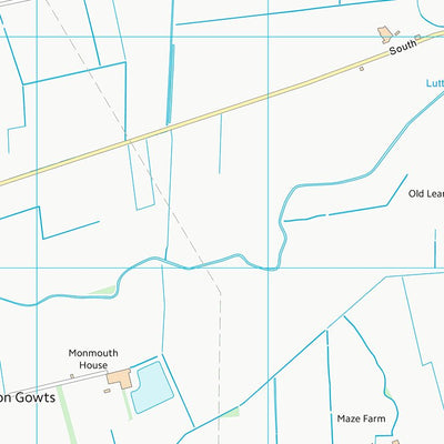 UK Topographic Maps South Holland District (TF42) digital map