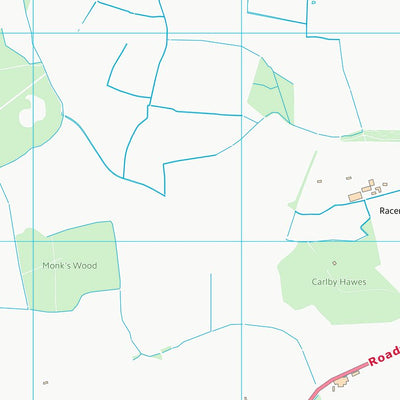 UK Topographic Maps South Kesteven District (TF01) digital map