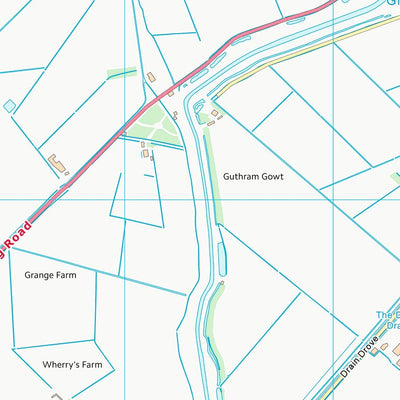UK Topographic Maps South Kesteven District (TF12) digital map