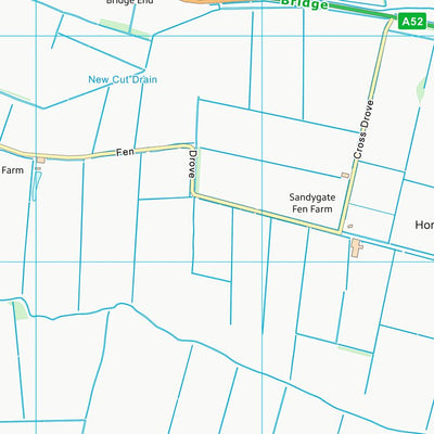 UK Topographic Maps South Kesteven District (TF13) digital map