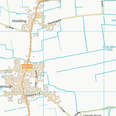 UK Topographic Maps South Kesteven District (TF13) digital map
