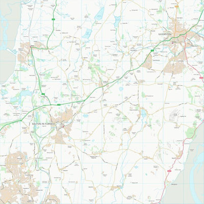 UK Topographic Maps South Lakeland District (SD27) digital map