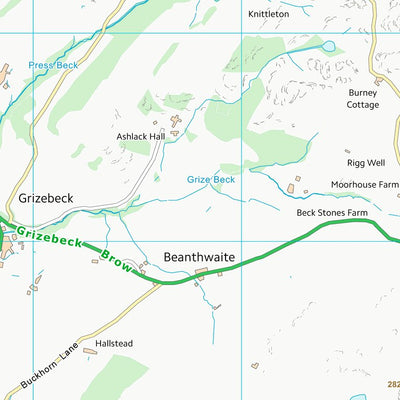 UK Topographic Maps South Lakeland District (SD28) digital map