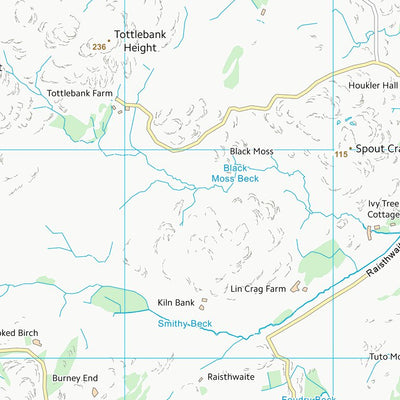 UK Topographic Maps South Lakeland District (SD28) digital map