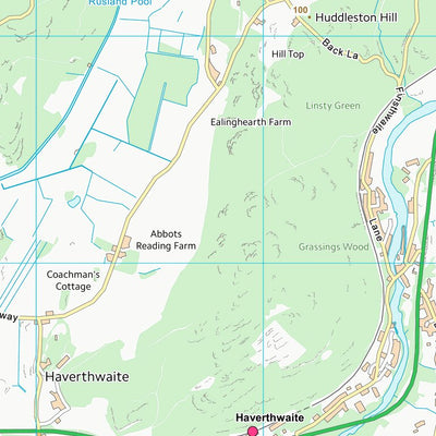 UK Topographic Maps South Lakeland District (SD38) digital map