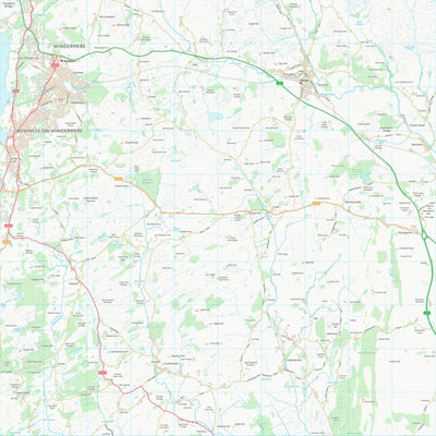 UK Topographic Maps South Lakeland District (SD49) digital map