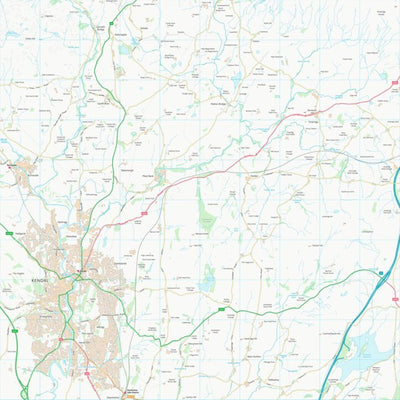 UK Topographic Maps South Lakeland District (SD59) digital map