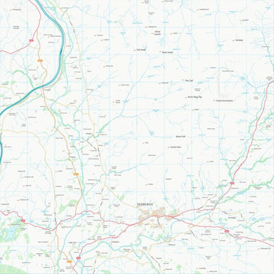 UK Topographic Maps South Lakeland District (SD69) digital map