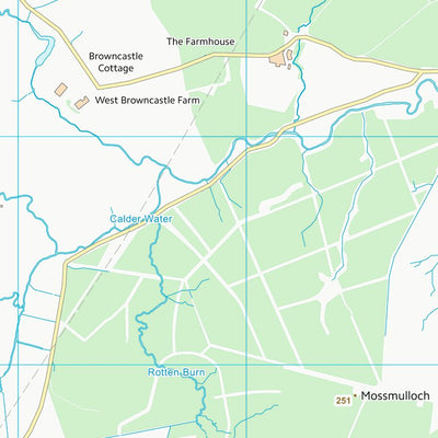 UK Topographic Maps South Lanarkshire (NS64) digital map