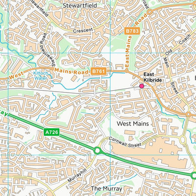 UK Topographic Maps South Lanarkshire (NS65) digital map