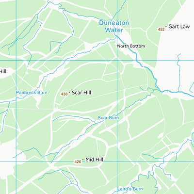 UK Topographic Maps South Lanarkshire (NS72) digital map