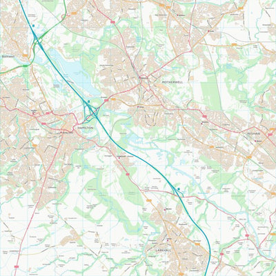 UK Topographic Maps South Lanarkshire (NS75) digital map