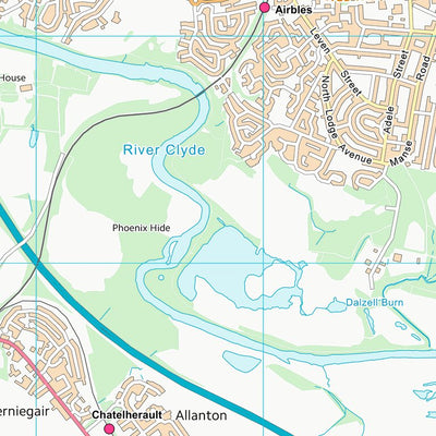 UK Topographic Maps South Lanarkshire (NS75) digital map