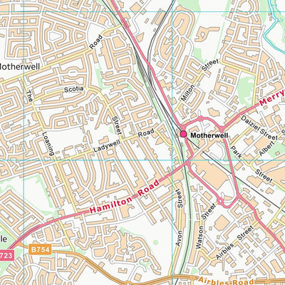 UK Topographic Maps South Lanarkshire (NS75) digital map