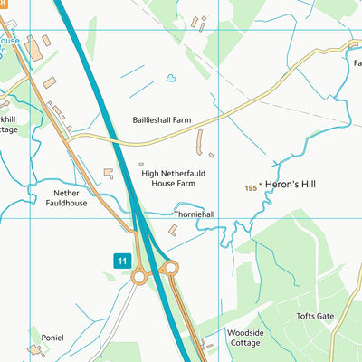 UK Topographic Maps South Lanarkshire (NS83) digital map