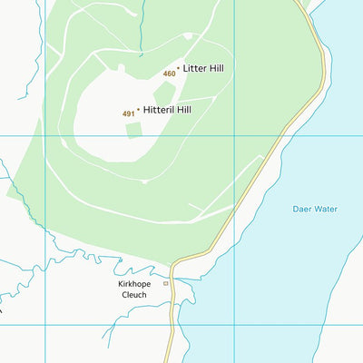 UK Topographic Maps South Lanarkshire (NS90) digital map