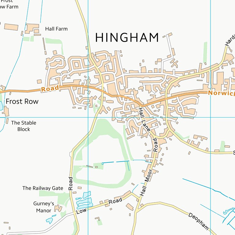 South Norfolk District (TG00) Map by UK Topographic Maps | Avenza Maps