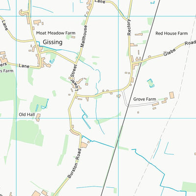 UK Topographic Maps South Norfolk District (TM18) digital map