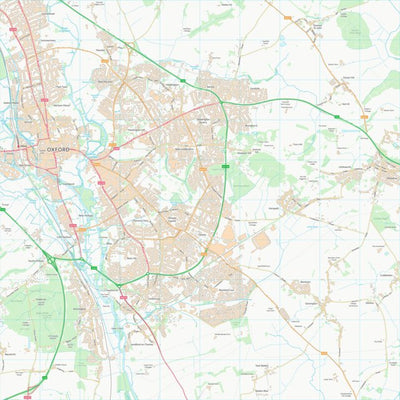 UK Topographic Maps South Oxfordshire District (SP50) digital map
