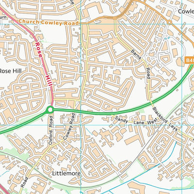 UK Topographic Maps South Oxfordshire District (SP50) digital map