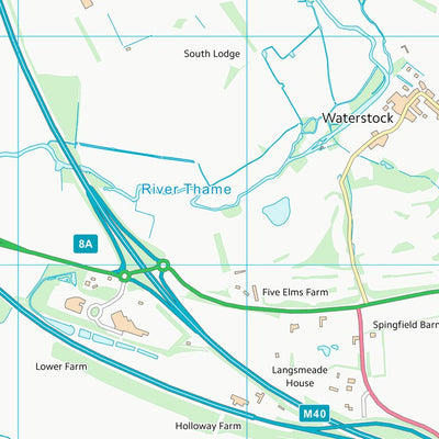 UK Topographic Maps South Oxfordshire District (SP60) digital map