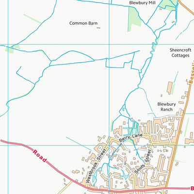 UK Topographic Maps South Oxfordshire District (SU58) digital map
