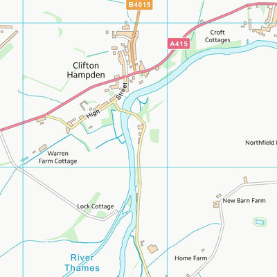 UK Topographic Maps South Oxfordshire District (SU59) digital map