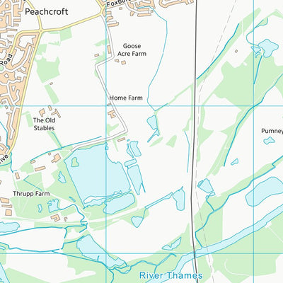 UK Topographic Maps South Oxfordshire District (SU59) digital map