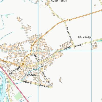 UK Topographic Maps South Oxfordshire District (SU69) digital map