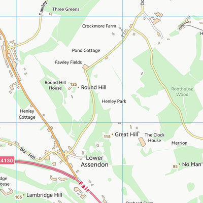 UK Topographic Maps South Oxfordshire District (SU78) digital map