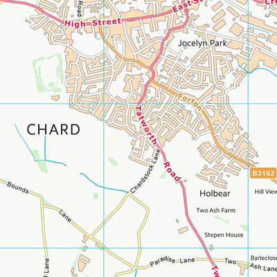 UK Topographic Maps South Somerset District (ST30) digital map