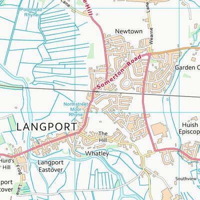 UK Topographic Maps South Somerset District (ST42) digital map