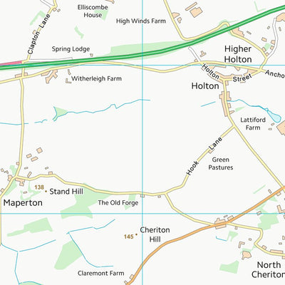 UK Topographic Maps South Somerset District (ST62) digital map