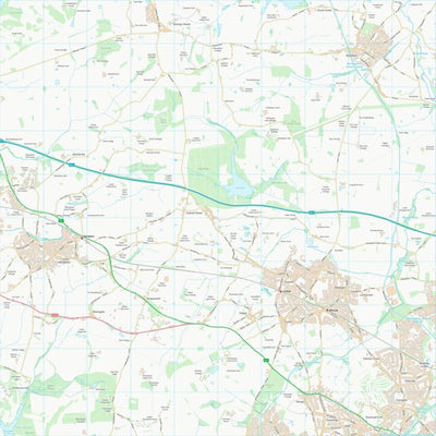 UK Topographic Maps South Staffordshire District (SJ80) digital map