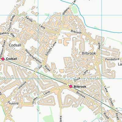 UK Topographic Maps South Staffordshire District (SJ80) digital map