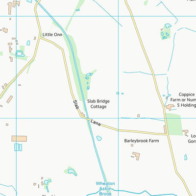 UK Topographic Maps South Staffordshire District (SJ81) digital map