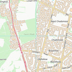 UK Topographic Maps South Staffordshire District (SJ91) digital map