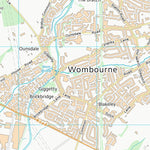 UK Topographic Maps South Staffordshire District (SO89) digital map