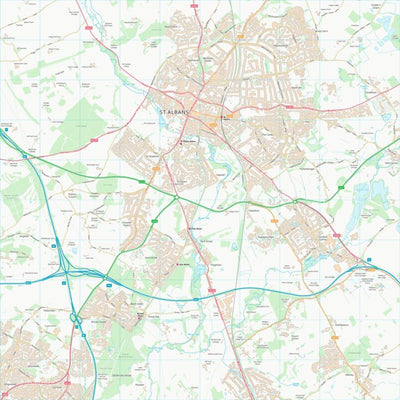 UK Topographic Maps St. Albans District (B) (TL10) digital map