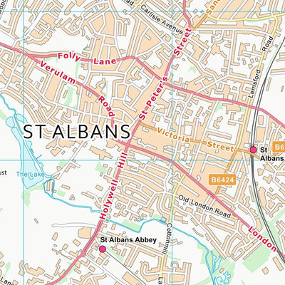 UK Topographic Maps St. Albans District (B) (TL10) digital map