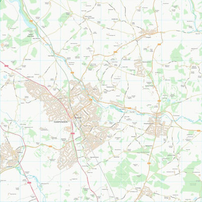 UK Topographic Maps St. Albans District (B) (TL11) digital map