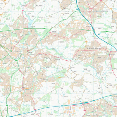 UK Topographic Maps St. Helens District (B) (SJ59) digital map