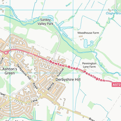 UK Topographic Maps St. Helens District (B) (SJ59) digital map