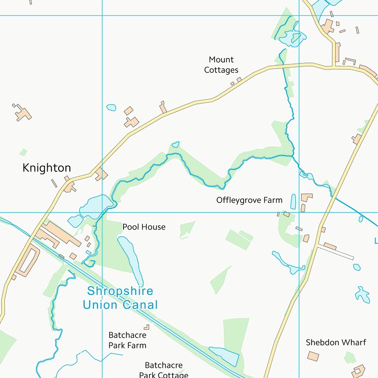 Stafford District (B) (SJ72) Map by UK Topographic Maps | Avenza Maps