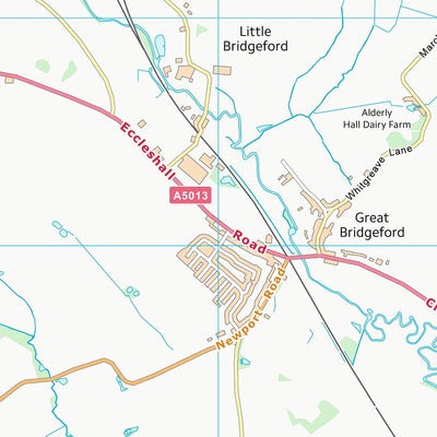UK Topographic Maps Stafford District (B) (SJ82) digital map