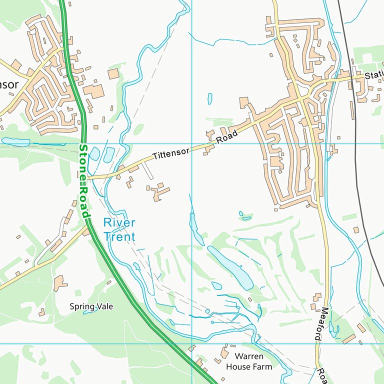 Stafford District (B) (SJ83) Map by UK Topographic Maps | Avenza Maps