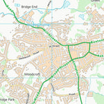 UK Topographic Maps Staffordshire Moorlands District (SJ95) digital map