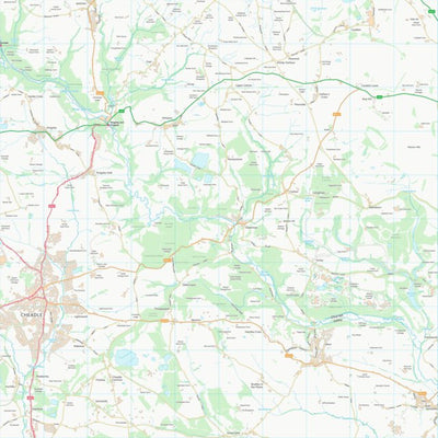 UK Topographic Maps Staffordshire Moorlands District (SK04) digital map