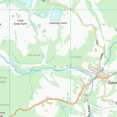 UK Topographic Maps Staffordshire Moorlands District (SK04) digital map