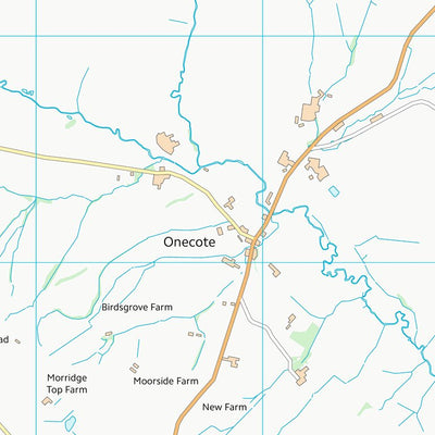 UK Topographic Maps Staffordshire Moorlands District (SK05) digital map